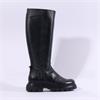 Wonders Bones Chunky Sole Knee High - Black Leather